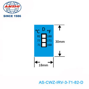 Kırmızı gösterge sıcaklığa duyarlı etiketlere sahip hızlı okuma 37-65C 99-149F sıcaklık ölçüm şeritleri - Product Image 3