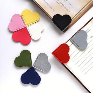 Colorful Pu Leather <b>Bookmarks</b> Simple Clip Keeper Book Mark Cute Page Corner <b>Bookmark</b> for Reading Lovers Teacher <b>Gift</b> - Product Image 4