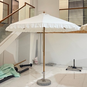 <span class=keywords><strong>Parasol</strong></span> d'extérieur moderne pliable sur mesure avec grand poteau central pour hôtel, plage et jardin - Product Image 4