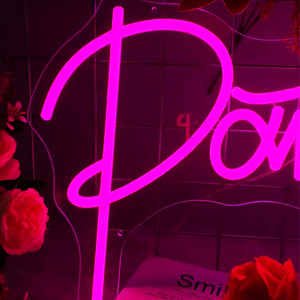 Luces LED de neón y letreros de neón con diseño personalizado gratuito. Letreros de neón LED personalizados disponibles para uso comercial, fiestas de cumpleaños y el hogar. - Product Image 3