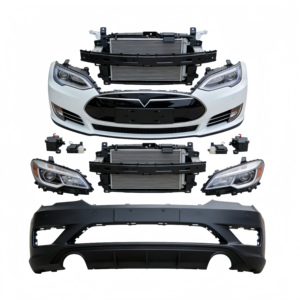 YUCHI OE 1493736-SC-A Nuevo Panel de Cubierta de Parachoques Delantero con Soportes para Asistencia de Estacionamiento para Tesla Model Y 2020-2024 - Product Image 2