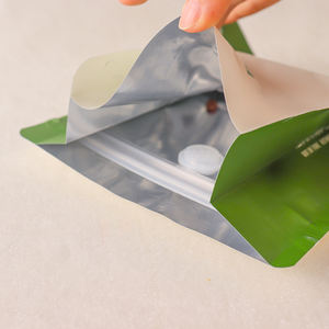 נייר קראפט מתכלה מתכלה מרובע תחתון מרובעת תחתון אנכי תיק אריזות מזון שקית 1 ק "ג לשימוש חוזר ג 'לי - Product Image 4