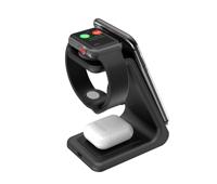 Base de Carga Inalámbrica 3 en 1 de Estilo Simple de 10 W con Puerto Tipo C para Teléfono Celular, iWatch y Auriculares