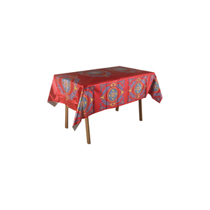 Ramadan Decoration 2025 Mubarak Middle Eastern Islamic Blue and <b>Red</b> <b>Tablecloth</b> for Eid Al-Fitr Table Decoration - Product Image 4