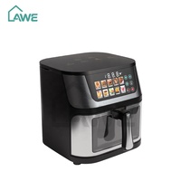 Friteuse à air chaud 8L/10L avec écran LCD, sans huile, à économie d'énergie, appareil de cuisson, vente en gros usine