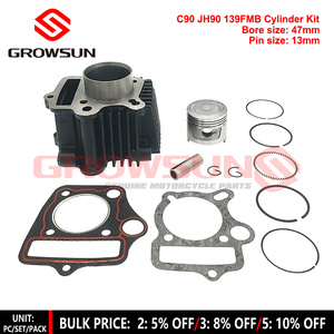 BX14110064 <span class=keywords><strong>C90</strong></span> JH90 ATV90 47MM KIT DE CILINDRO Y PISTÓN 4T 139FMB 4T 90CC PIEZAS DEL MOTOR PARA CUBS MINI ATV POCKET BIKE - Product Image 1