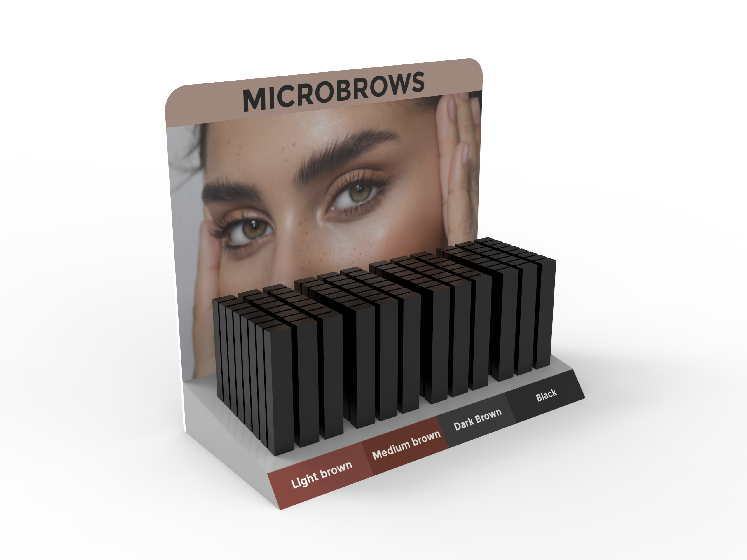 Apache Custom Acrylic Countertop Retail Counter Style Makeup Display Stand PVC Cosmetics Display Stand Lipstick Display Stand — view 2