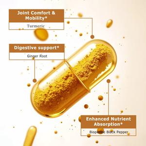 Capsules de Curcuma et Gingembre à Prix de Gros avec Supplément de Racine de Curcuma pour Soutenir la Santé des Articulations, des Muscles et de la Peau - Product Image 4