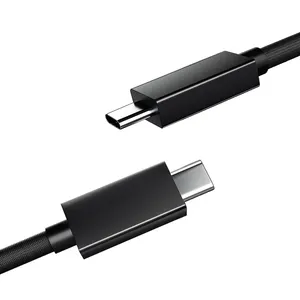 OEM Original Nylon geflochtenes USB 3.2 Gen 2x2 Typ C Kabel 20 Gbit/s PD 100W USB-C Datenkabel mit E-Marker Chip Schnell ladekabel