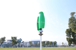 กังหันลมตั้งพื้น Tulip Vertical Wind พร้อมใบพัดไฟเบอร์กลาส กำลังไฟ 5 กิโลวัตต์ แรงดันไฟฟ้าขาเข้า 12V-380V สำหรับใช้ในบ้าน ระบบไฮบริดพลังงานลม RX-TL 600w 1kw 2kw Tulip R - Product Image 2