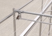Inventaire d'usine Kit de serre système d'entraînement à crémaillère et pignon siège d'engrenage de type A crémaillère raccords de maison verte