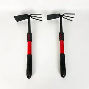 <span class=keywords><strong>Houe</strong></span> de jardin à <span class=keywords><strong>deux</strong></span> têtes à 3 broches Soins des plantes <span class=keywords><strong>Houe</strong></span> de jardinage en acier inoxydable - Product Image 4