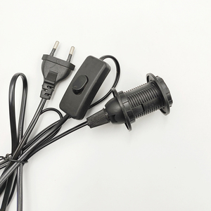 Hagood <span class=keywords><strong>E14</strong></span> đèn cơ sở đầy đủ răng Mặt dây chuyền ổ cắm 1.8m cáp điện EU/chúng tôi cắm treo đèn <span class=keywords><strong>Adapter</strong></span> vít phong cách vật liệu nhựa - Product Image 6