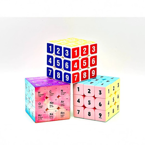Cube numérique 3x3, jouet de puzzle Sudoku lisse à six couleurs pour enfants, développement de l'intelligence stimulant le cerveau, unisexe - Product Image 3