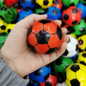 Bola sepak bola PU 63mm busa bulat antistres bola sepak bola bisbol basket tenis Promosi bola hadiah menerima Logo cetak khusus