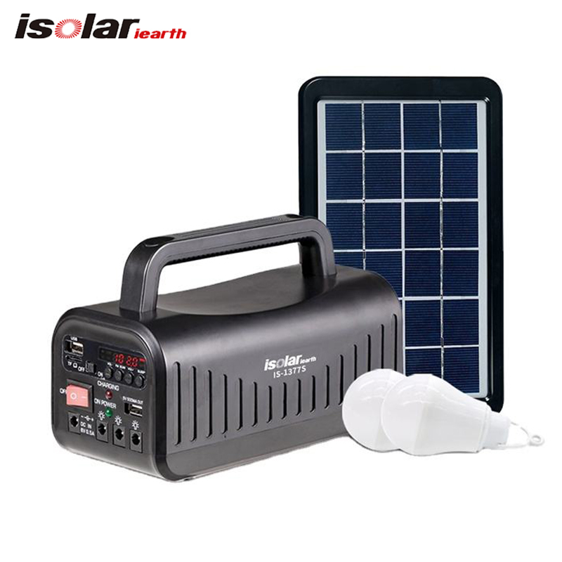 Mini Solar Panel Light Station Radio Lighting Generator Home Portable Solar Power Energy System · image 2