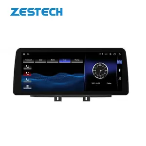 ZESTECH Pemutar Dvd Mobil Android, 6 + 64G Layar Sentuh 12.3 Inci Mendukung FM/USB/SD/AUX Radio Stereo Mobil Sistem GPS Din Ganda