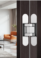 Charnières de porte dissimulées 3D réglables en zinc – Charnière de meuble silencieuse, durable et multi-angles réglables pour portes en bois