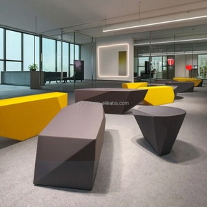 YW 013, silla de espera creativa de múltiples asientos, asientos comerciales públicos, fibra de vidrio, moderna para aeropuertos, centros comerciales, hospitales - Product Image 2