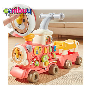 Steam Infant Learning Education Ride on Car Sitting Drag Push Toy Baby Walker Train - Product Image 1