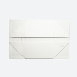 Boîte cadeau A5 profonde en papier gaufré fin, fermeture magnétique, surface texturée, boîte rigide blanche pliable pour cadeaux - Product Image 3