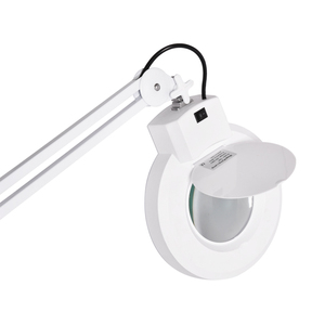 Lampe <span class=keywords><strong>loupe</strong></span> réglable de qualité 5X,8X LED avec roues de support pour salons de beauté lentille en verre Portable personnalisable - Product Image 5