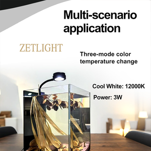 Lámpara LED para Acuario Zetlight <span class=keywords><strong>M1</strong></span> <span class=keywords><strong>PRO</strong></span> de 6 W, Luz Nano de Espectro Completo para Acuarios de Agua Dulce con Plantas y Peceras Pequeñas - Product Image 4