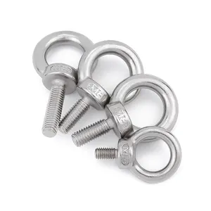 Customized Lifting Eye Bolt Stainless Steel 304 316 Lifting Eye BoltThread Fastener Ring Eye Screw