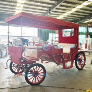 Charrette à chevaux robuste, calèche électrique élégante, calèche classique, calèche de tourisme - Product Image 5