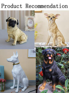 Statue de <span class=keywords><strong>chien</strong></span> Golden Retriever en résine nordique, vente en gros OEM, décoration de jardin et de maison, animal doré, vente chaude - Product Image 5