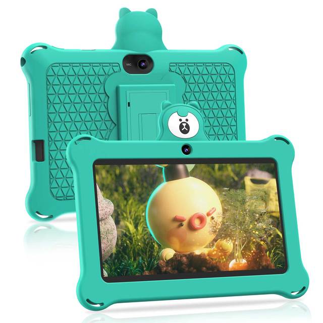 K7 PRO Panda Kids Tablet 7 Inch Android 2GB RAM 32GB ROM 1024x600 2MP Camera Educational Tablet for Children Toddler Boys Girls