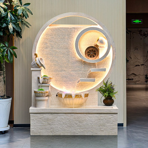 Fontaine murale à rideau d'eau Quanfangyuan 110-230V, décoration intérieure pour salon, salon de thé, bureau, Feng Shui - Product Image 2