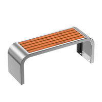 Banc extérieur anti-corrosif moderne durable d'acier inoxydable de patio pour des loisirs de centre commercial de jardin de parc