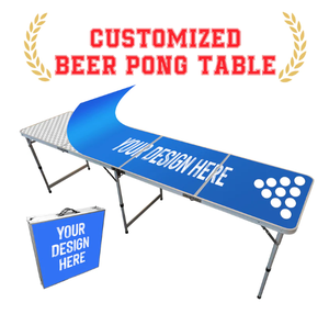 OEM/ODM Beerpong 8ft Interactivo Barato Mini Pequeño Cliente logo Tamaño Material Color Portátil Plegable Led Beer Pong Mesa de juego - Product Image 2