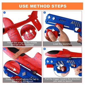 Jouet lanceur d'avions gonflables en mousse pour enfants, disques volants et flèches, cadeaux d'anniversaire et de Noël pour les enfants - Product Image 4