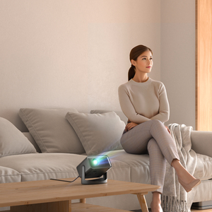 [MOQ bajo] <span class=keywords><strong>Mini</strong></span> proyector 4K Android Smart Bluetooth Wifi Proyector inteligente portátil con batería integrada. - Product Image 2