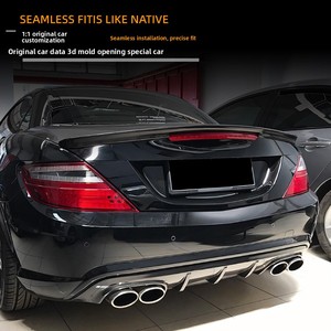 Aileron arrière type bec de canard pour Mercedes-Benz SLK <span class=keywords><strong>SLC</strong></span> R172 2011-2019, autocollant de modification extérieure - Product Image 3