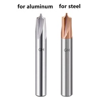 Outil de fraisage de chanfreinage de rayon CNC carbure R fraise d'extrémité de chanfrein d'angle pour l'acier et l'aluminium