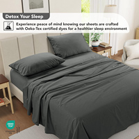 4Pc lit blanc lin coton ensemble doux respirant Percale tissage 100% coton bio reine ensemble de draps avec taie d'oreiller pour lit