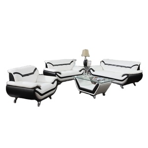 Fabricante de Muebles Frank, Juego de Sofás de Oficina de Fábrica Profesional, Diseño Europeo, Muebles Comerciales, Sofás de Cuero de Lujo - Product Image 6