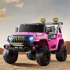 저렴한 가격 배터리로 작동하는 장난감 자동차 어린이 전기 타기 장난감 자동차 원격 제어 조명과 음악이있는 어린이 자동차 - Product Image 1