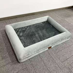 Cama para Perro Clásica de Lujo Ecológica Premium, Espuma Afelpada, Rectangular, Diseño Sólido, Desmontable y Lavable, para Uso Doméstico - Product Image 5