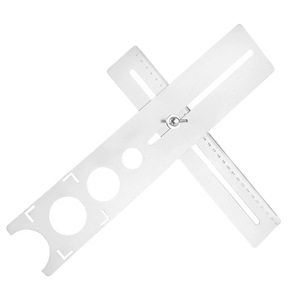 Niu Xiang Universal Tile Hole Locator Stainless Steel Multi Functional Angle Ruler For Woodworking Measurement - Product Image 5