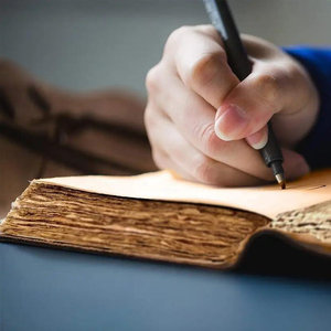 สมุดบันทึกหนังทำมือ กระดาษขอบดิบแบบโบราณ สมุดวาดภาพสำหรับเดินทาง สมุดจดบันทึกแบบเรียบง่ายสำหรับเขียนและวาดภาพ - Product Image 4