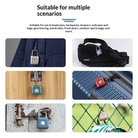 Mini cadenas à empreintes digitales étanche pour valise, nouveau cadenas intelligent sans clé, serrure de sécurité pour porte, cadenas intelligent à empreintes digitales
