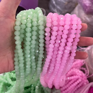 Perline di Cristallo in Vetro Colorato da 3-10 mm, Sfaccettate a Rondella, per Creazione di Gioielli Fai-da-Te, Vendita all'Ingrosso - Product Image 4