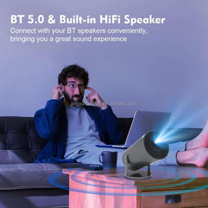 Mini projecteur avec WiFi 6 et Bluetooth 5.4, projecteur portable prenant en charge la 4K, haut-parleur Soundbase 5W, projecteur intelligent pour films à domicile - Product Image 4