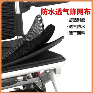 Manual Wheelchair Aluminum Alloy Lightweight Portable Travel Mobility Chair With Carbon Steel <b>Frame</b> And Mesh Seat For Indoor - Product Image 4