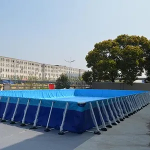 Moldura terminada piscinas ao ar livre padrão redondo quadrado piscina em pvc
