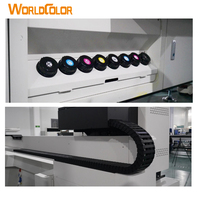 Printer UV Flatbed Terbaru Worldcolor dengan 2-12pcs Head Print G6, Dukungan Perangkat Lunak Flexi, Mendukung Berbagai Mode Pencetakan